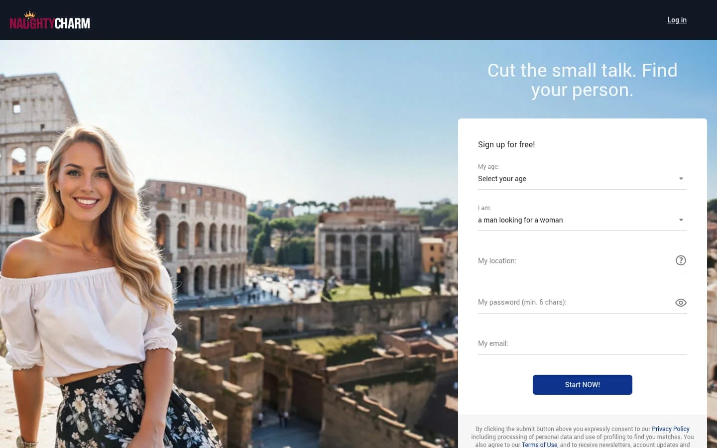 Screenshot of NaughtyCharm