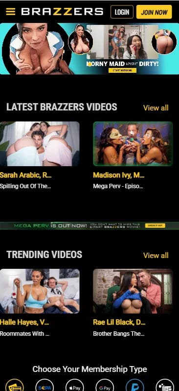 Screenshot of Brazzers