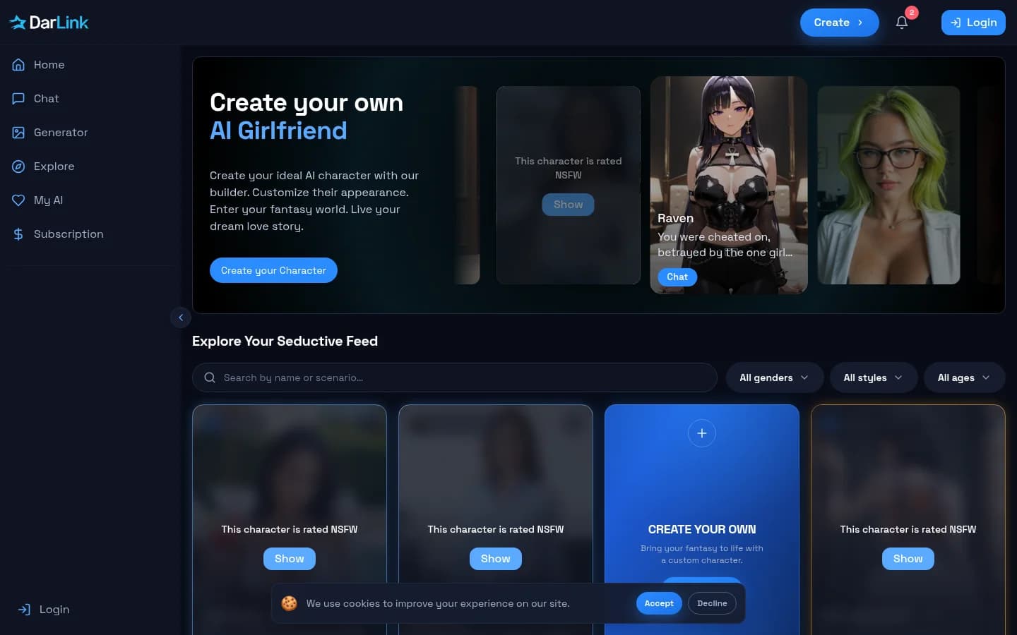 Screenshot of DarLinkAI
