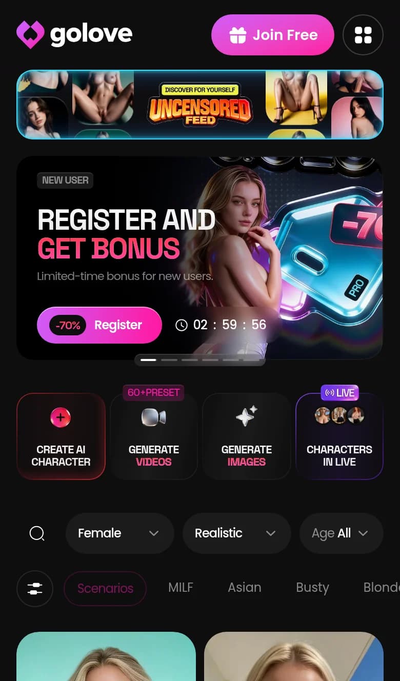 Screenshot of Golove.ai