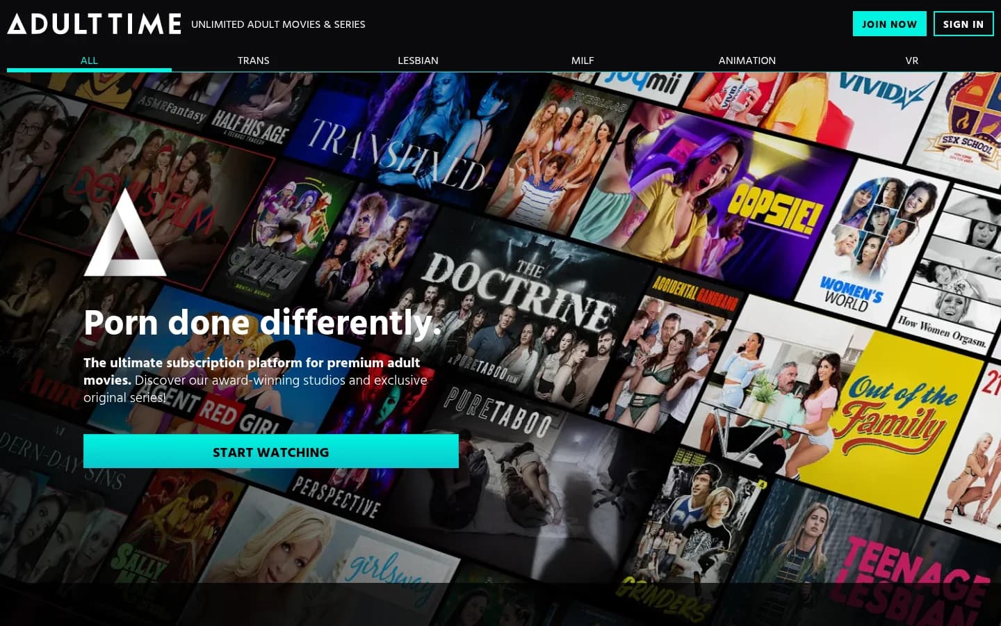 Screenshot of AdultTime