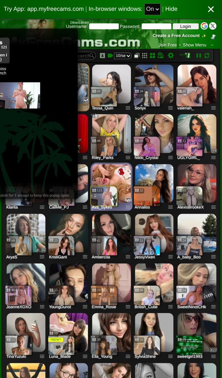 Screenshot of MyFreeCams